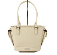 Burberry White Leather Tote Bag