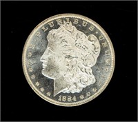Coin  1884-O  Morgan Silver Dollar Gem BU DMPL