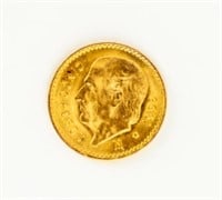 Coin Gold 1955 Mexico 5 Pesos Coin-Sup Gem Unc