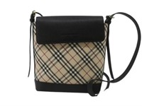 Burberry Nova Check Saffiano Shoulder Bag