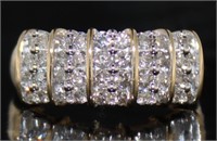 Brilliant 1.00 ct Diamond Anniversary Ring