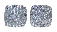 Cushion Cut Diamond Stud Earrings