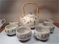 Japanese Teapot and Six Cups