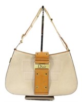 Dior Brown Canvas & Leather Handbag