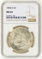 Coin 1904-O Morgan Silver Dollar-NGC-MS64