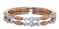 10kt Rose Gold Antique Style Diamond Band