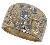14kt Gold Brilliant 1.25 ct Custom Diamond Ring