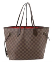 Louis Vuitton Monogram Neverfull Tote Handbag