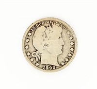 Coin 1892-O  Barber Half Dollar in Good / AG