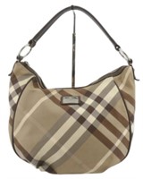 Burberry Brown 2WAY Nova Check Sack Handbag