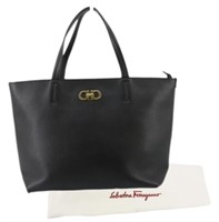 Ferragamo Black Leather Handbag