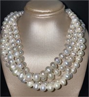 Genuine 7 mm 98" Freshwater Pearl Necklace