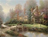 Beyond Spring Gate Art Print By Thomas Kinkade