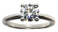 14kt Gold 1.25 ct Round Brilliant Lab Diamond Ring