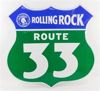 * Rolling Rock Route 33 Tin Sign
