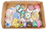 Large Lot of Miscellaneous Pinback Buttons