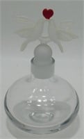 * Vintage Crystal Perfume Bottle w/ Ground Glass