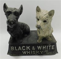 * Buchanan's Black & White Whiskey Dog Statues