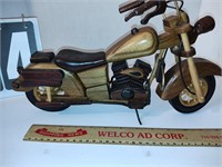 Wood motorcycle model Collector series.