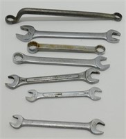 7 Assorted Wrenches - Box & Open End