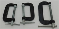 (3) 3" C-Clamps