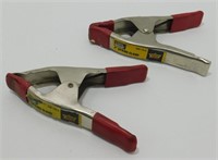 Set of 2" Spring Clamps - Red