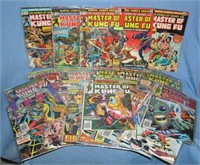 Large group of Marvel Master of Kung Fu comic book