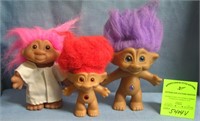 Group of vintage trolls