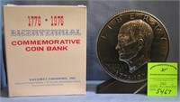 Vintage Eisenhower coin bank mint with original bo