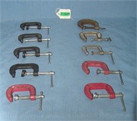 Collection of antique, vintage and modern  C clamp