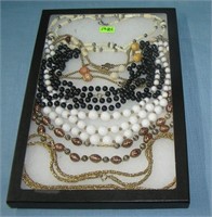 Group of quality costume jewelry necklaces