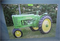 John Deere tractors retro style advertising sign