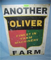 Oliver finest in farm equipment retro style advert