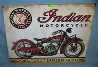 Indian motorcycles retro style advertising sign
