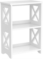 LUCKNOCK 3-Tiers Side Table,  White