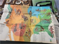 Inidan Tribe Map, Acct Book, Engineering Book