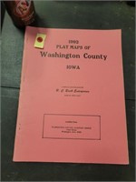 1992 Plat Maps of Washington Co IA Book