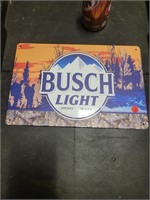 New Busch Light Tin Sign