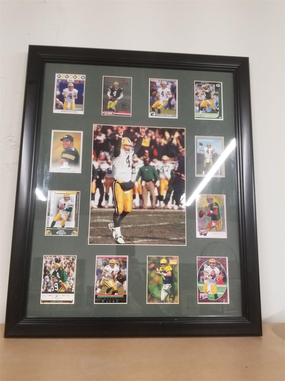 Brett Favre Card Collection, Framed