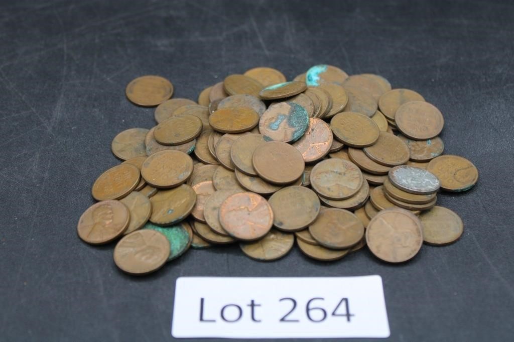 Assorted Years Of Lincoln Wheat Pennies