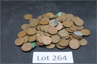 Assorted Years Of Lincoln Wheat Pennies