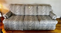 Gray Floral Sofa