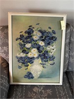 Blue Floral Painting