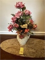 Vase of Faux Roses