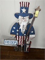 Over 3' Fourth of July Wooden Decor