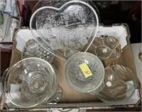Box of Clear Glassware
