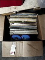 Box of Vinyl Record Albums (as is)