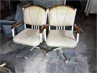 2 Vintage Rolling Chairs