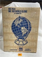 Vtg J Chein World Globe #160 9” Mint