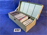 Flower Motiff Cassette Case w/11 Original,